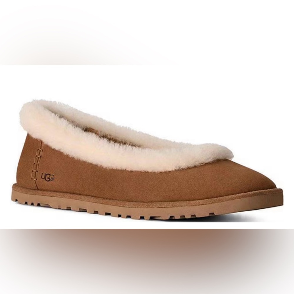 NIB! UGG Zora Ballet Flats in Chestnut